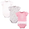 Hudson Baby Comfortable All-cotton Bodysuit 3pk In Multi