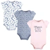 Hudson Baby Comfortable All-cotton Bodysuit 3pk In Multi
