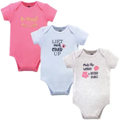 Hudson Baby Comfortable All-cotton Bodysuit 3pk In Multi