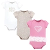 Hudson Baby Comfortable All-cotton Bodysuit 3pk In Multi