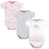 Hudson Baby Comfortable All-cotton Bodysuit 3pk In Multi