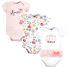 Hudson Baby Comfortable All-cotton Bodysuit 3pk In Multi