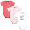 Hudson Baby Comfortable All-cotton Bodysuit 3pk In Multi