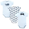 Hudson Baby Cotton 3-piece Bodysuit Bundle In Blue