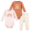 Hudson Baby Cotton Bodysuit And Pant Set In Multi