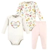 Hudson Baby Cotton Bodysuit And Pant Set In Multi