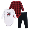 Hudson Baby Kids'  Cotton Bodysuit And Pant Set In Multi