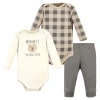 Hudson Baby Kids'  Cotton Bodysuit And Pant Set In Neutral