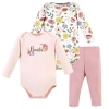 Hudson Baby Cotton Bodysuit And Pant Set In Pink