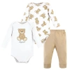 Hudson Baby Kids'  Cotton Bodysuit And Pant Set In White