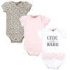 Hudson Baby Cotton Bodysuits 3-pack
