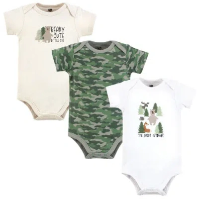 Hudson Baby Cotton Bodysuits 3-pack In Multi
