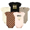 Hudson Baby Cotton Bodysuits 5-pack