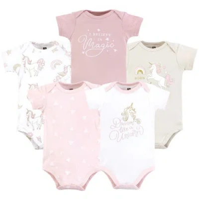 Hudson Baby Cotton Bodysuits 5-pack