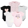 Hudson Baby Cotton Bodysuits 5-pack