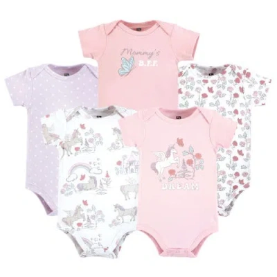 Hudson Baby Cotton Bodysuits 5-pack