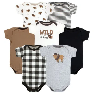 Hudson Baby Kids'  Cotton Bodysuits 7-pack In Animal Print