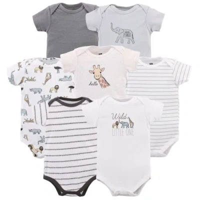 Hudson Baby Kids'  Cotton Bodysuits 7-pack In Multi