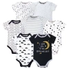 Hudson Baby Kids'  Cotton Bodysuits 7-pack In White