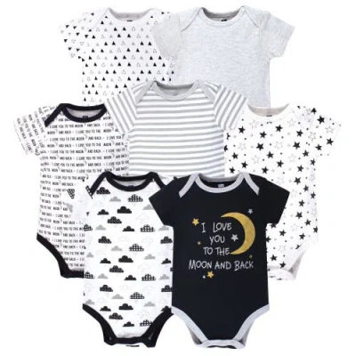 Hudson Baby Kids'  Cotton Bodysuits 7-pack In White