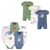 Hudson Baby Cotton Bodysuits And Rompers, 8-piece In Multi