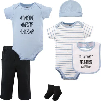 Hudson Baby Cotton Layette Set In Blue