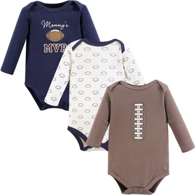 Hudson Baby Cotton Long-sleeve Bodysuits 3-pack In Multi