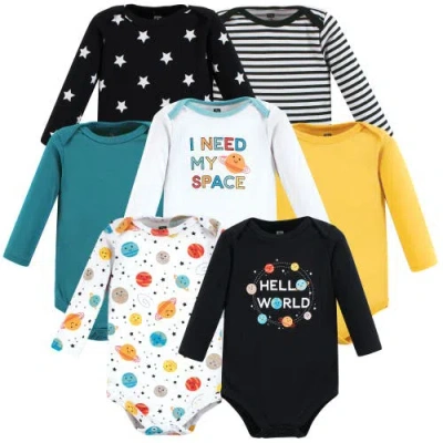 HUDSON BABY HUDSON BABY COTTON LONG-SLEEVE BODYSUITS 7-PACK