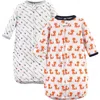 Hudson Baby Cotton Long-sleeve Wearable Sleeping Bag, Sack, Blanket In Multi
