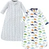 Hudson Baby Cotton Long-sleeve Wearable Sleeping Bag, Sack, Blanket In Multi