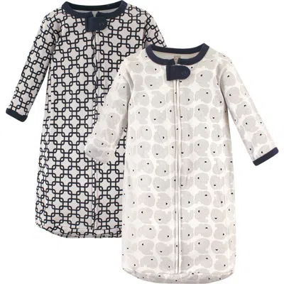 Hudson Baby Cotton Long-sleeve Wearable Sleeping Bag, Sack, Blanket In Multi