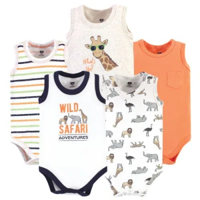 HUDSON BABY HUDSON BABY COTTON TANK-STYLE BODYSUITS