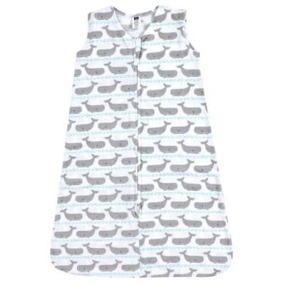Hudson Baby Cozy Cotton Sleeveless Sleep & Cuddle Pouch In Blue