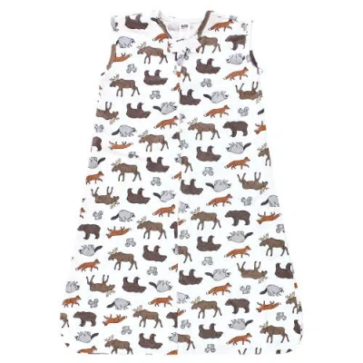 Hudson Baby Cozy Cotton Sleeveless Sleep & Cuddle Pouch In Multi