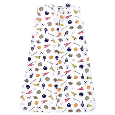 Hudson Baby Cozy Cotton Sleeveless Sleep & Cuddle Pouch In Multi
