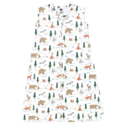 Hudson Baby Cozy Cotton Sleeveless Sleep & Cuddle Pouch In Multi