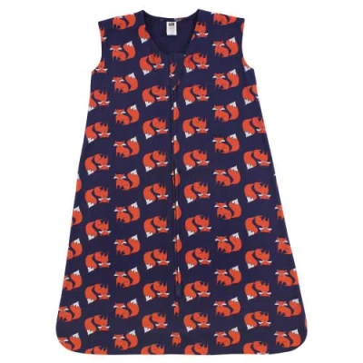 Hudson Baby Cozy Cotton Sleeveless Sleep & Cuddle Pouch In Multi