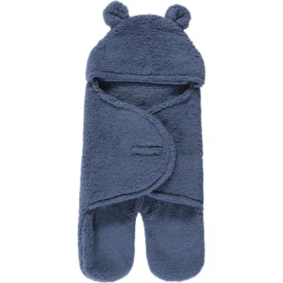 Hudson Baby Cozy Fluffy Animal Print Stroller Footmuff In Blue