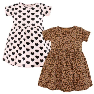 Hudson Baby Cozy Stylish All-season Baby Dress 2pk In Multi