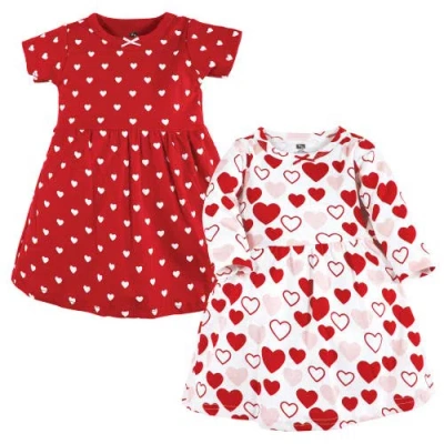 Hudson Baby Cozy Stylish Baby Dress 2pk In Multi