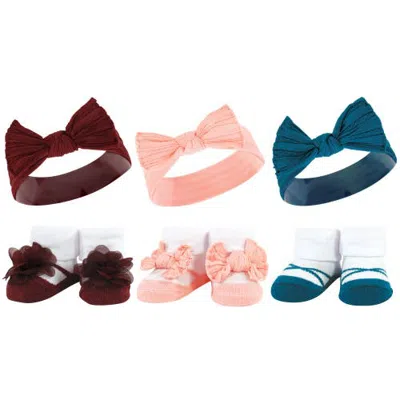 Hudson Baby Delightful Duo Gift Headband And Socks (baby) In Multi