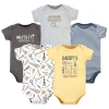 Hudson Baby Essential Cotton Bodysuits 5-piece Set In Multi