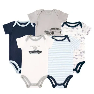 Hudson Baby Essential Cotton Bodysuits 5-piece Set In Multi