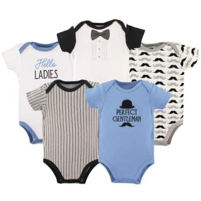 Hudson Baby Essential Cotton Bodysuits 5-piece Set In Multi