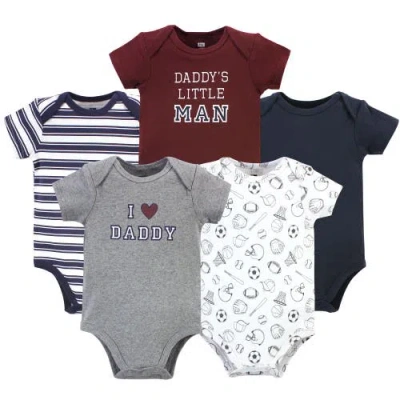Hudson Baby Essential Cotton Bodysuits 5-piece Set In Multi
