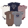 Hudson Baby Essential Cotton Bodysuits 5-piece Set In Multi