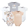 Hudson Baby Essential Cotton Bodysuits 5-piece Set In Multi