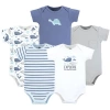 Hudson Baby Essential Cotton Bodysuits 5-piece Set In Multi