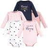 Hudson Baby Essential Long-sleeve Cotton Bodysuit Set
