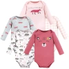 Hudson Baby Essential Long-sleeve Cotton Bodysuit Set